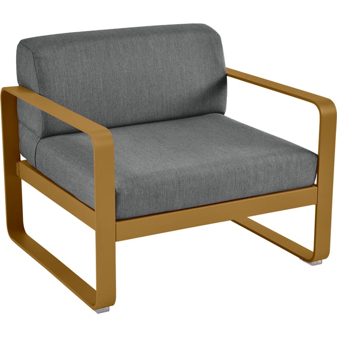 Fermob BELLEVIE fauteuil - D2 peperkoek - A3 grafietgrijs