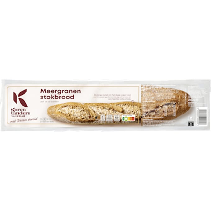 Meergranen stokbrood met desem bereid