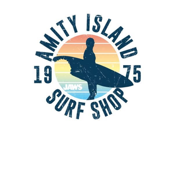 Jaws Amity Surf Shop Dames T-shirt - Wit - XXL
