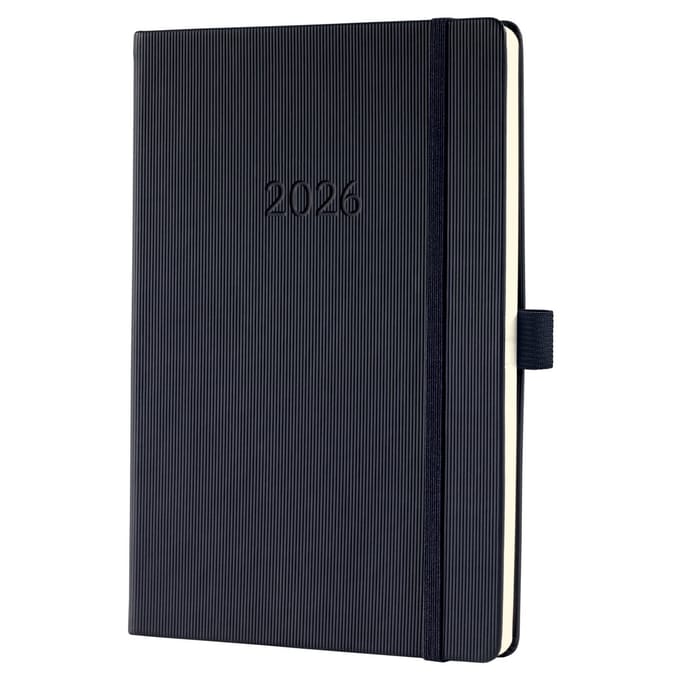 Sigel weekagenda 2026 Conceptum - formaat A5 - verticale lay-out - zwart - hardcover - SI-C2619