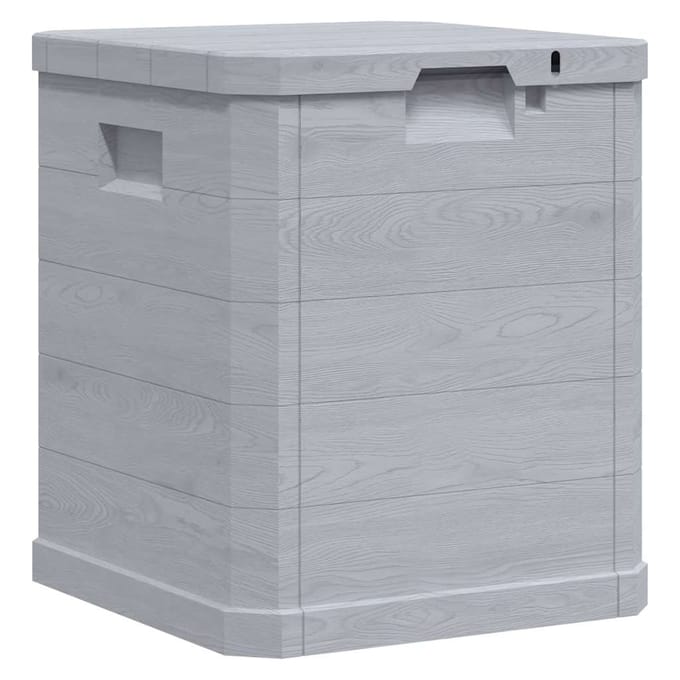 vidaXL - Opbergbox - voor - in - de - tuin - 90 - L - lichtgrijs
