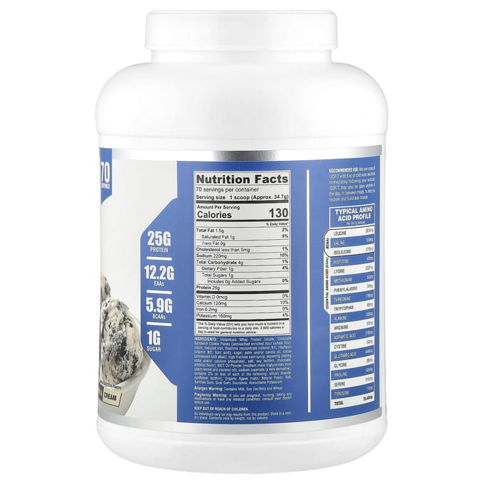 Isofit® Eiwit, Cookies & Cream, 2.429G (5 lbs)
