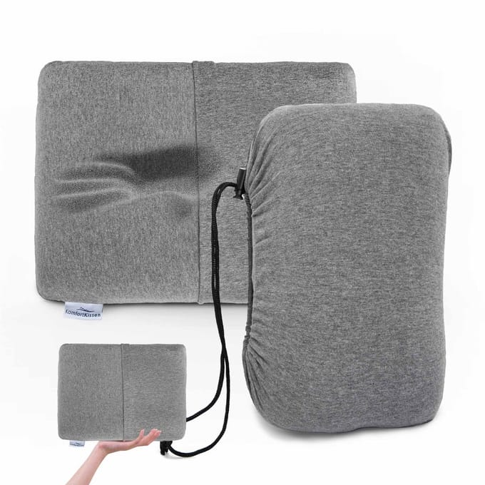 Campingkussen - Lichtgewicht - Compact - Hoogwaardig Traagschuim - Ergonomisch - Ideaal voor Buitengebruik