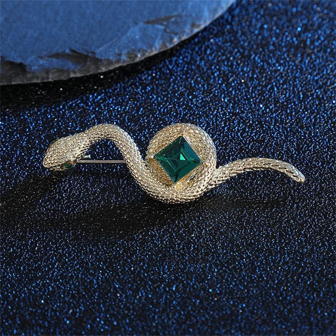 Broche serpent rétro simulation animal broche broches femmes hommes accessoires de mode gray
