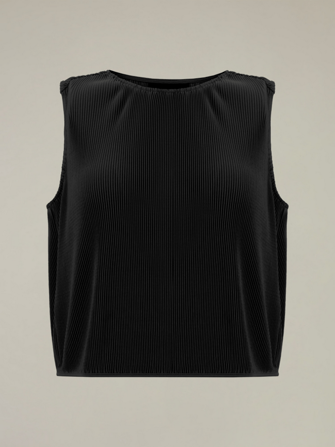 Zwarte top voor vrouwen