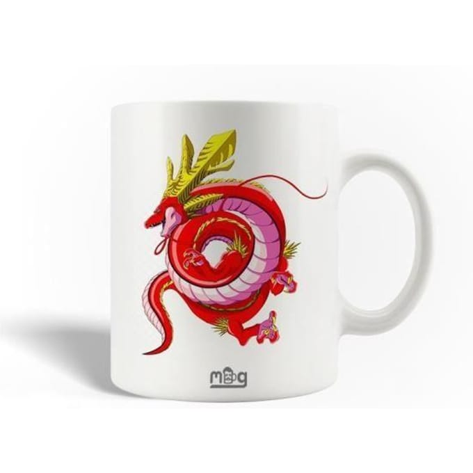 Mug en Céramique Dragon Ball shenron Rouge Anime