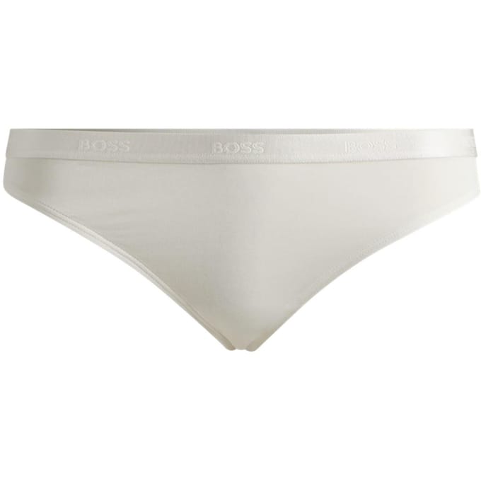 Boss Katoenen string voor dames (Wit)
