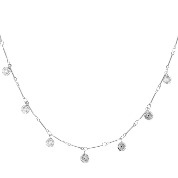 Bijoutheek Collier Munten Zilver