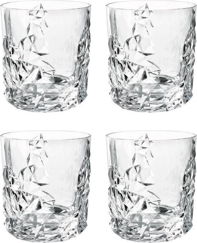 Nachtmann Whiskey Glazen Sculpture - 370 ml - 4 stuks