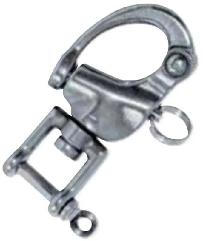 Plastimo Snap Clevis Pin Swivel Carabiner Harpsluiting Zilver 16 mm