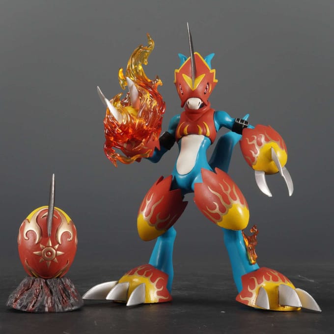 18cm Anime Digimon Fladramon Actiefiguur Speelgoed no box brown