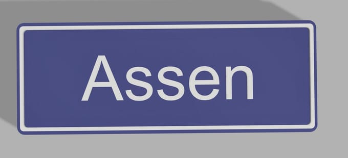 Koelkast magneet plaatsnaam Assen