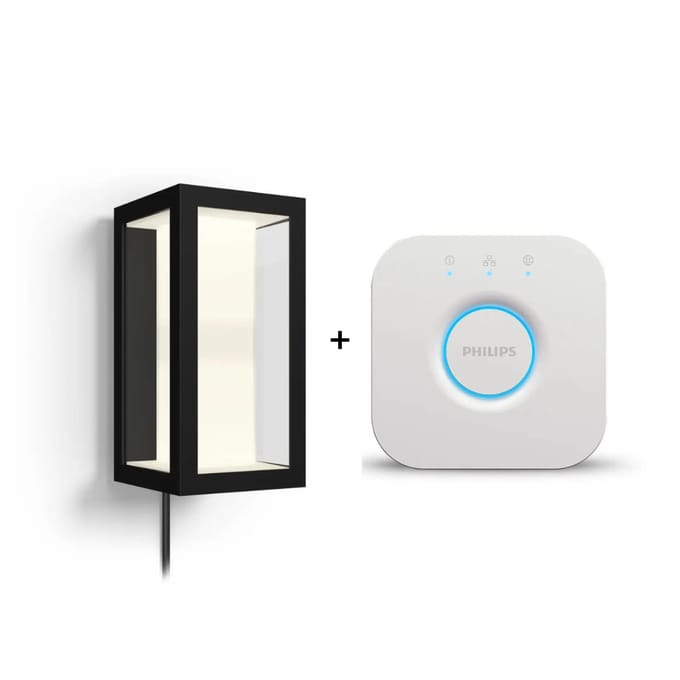 Philips Hue Impress muurlamp - wit en gekleurd licht - zwart - LowVolt