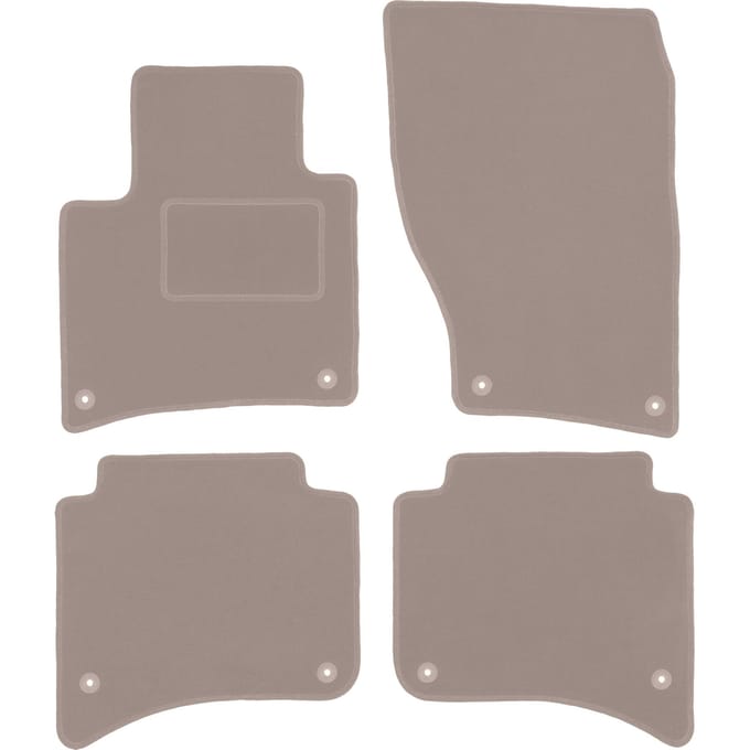 Beige veloursmatten voor: Porsche Cayenne II SUV (2010-)
