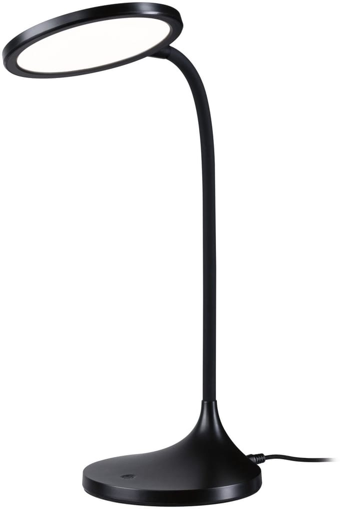 LED-bureaulamp Mejan 4000K 1200lm 15W Zwart mat