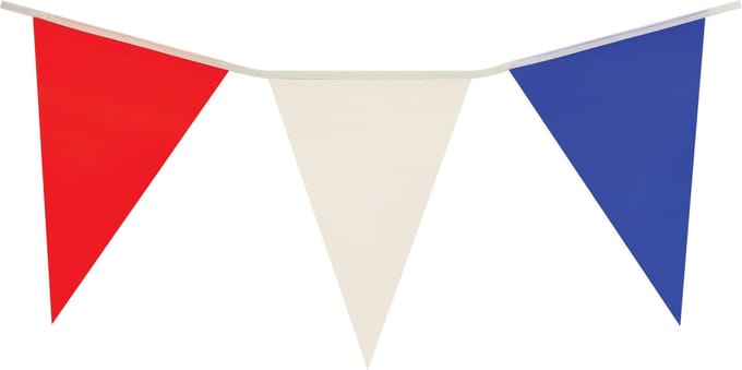 Nederland/Holland - vlaggenlijn - rood/wit/blauw - 7 meter