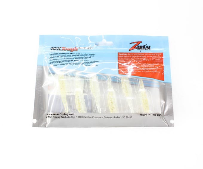 Zman Zachte Kunstaas Salty Ned ShrimpZ 2,5 Inch 6/Pack Beer Run (4458)