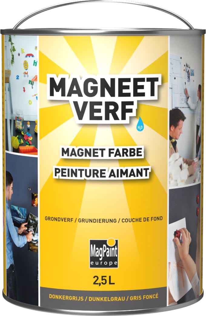 MagPaint - Magneetverf - Donkergrijs - 2.5L (5m)