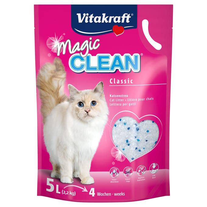 5L Magic Clean Silicaat Vitakraft Kattenbakvulling