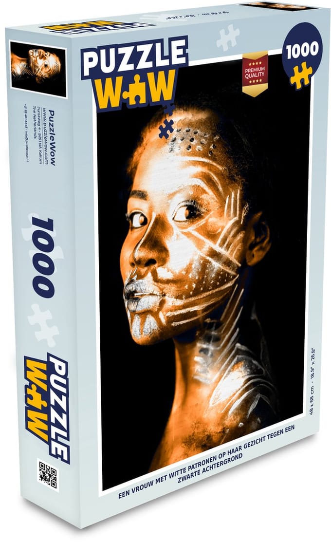 Puzzel Vrouw - Klei - Patronen - Legpuzzel - Puzzel 1000 stukjes volwassenen
