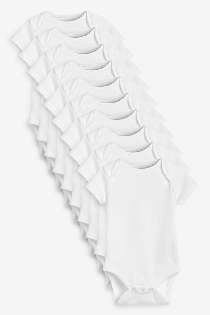 Next - Pasgeboren unisex - have - Rompertjes met korte mouwen - Wit