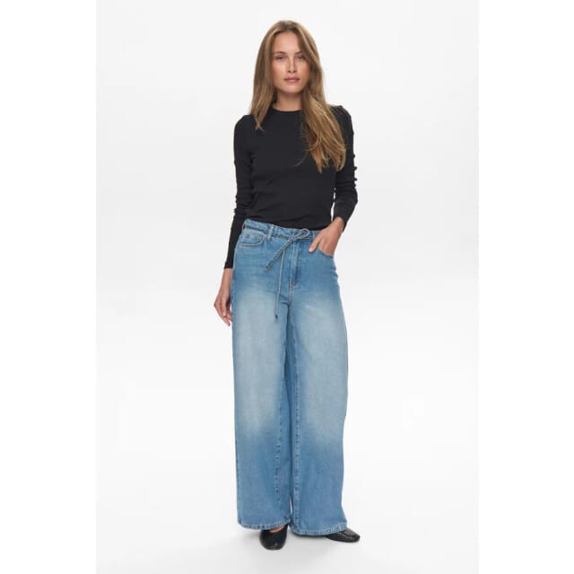 Nümph Nubrooklyn jeans glam 706221 blue denim silver foil