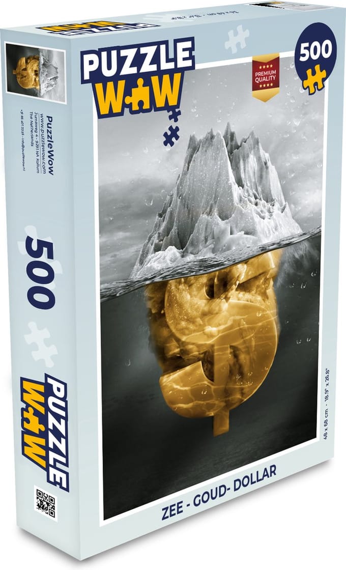 Puzzel Zee - Goud- Dollar - Legpuzzel - Puzzel 500 stukjes