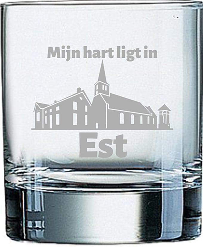 Gegraveerde Whiskeyglas 20cl Est