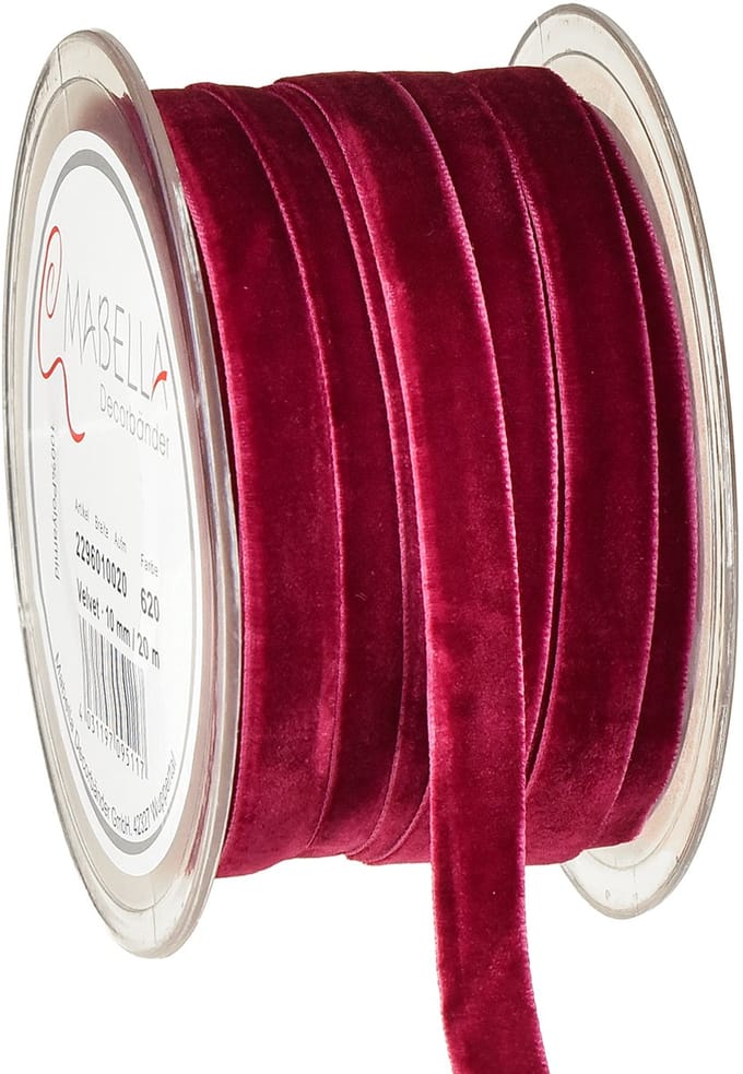 Fluwelen lint decoratief lint fluwelen lint Erika 10mm 20m