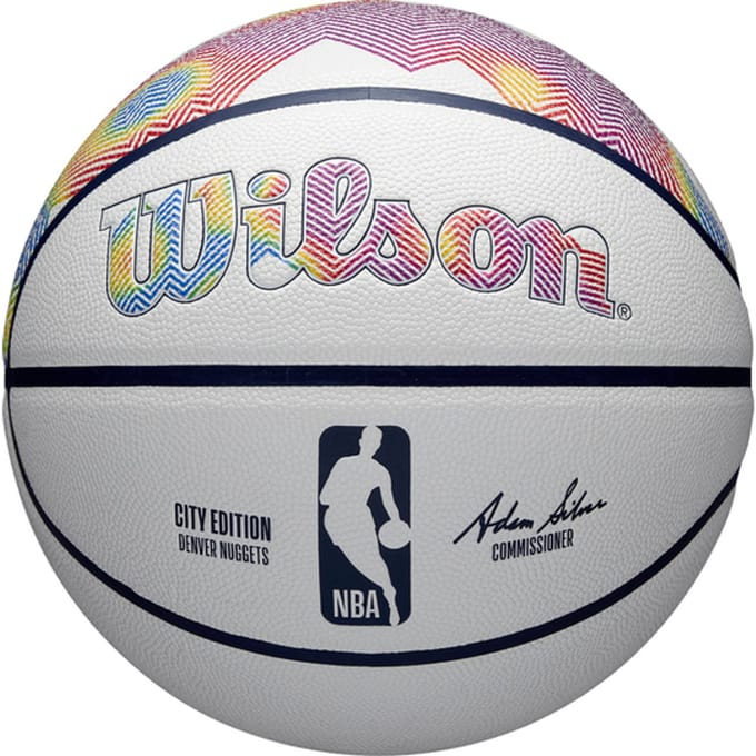 Wilson Denver Nuggets Basketbal Wit