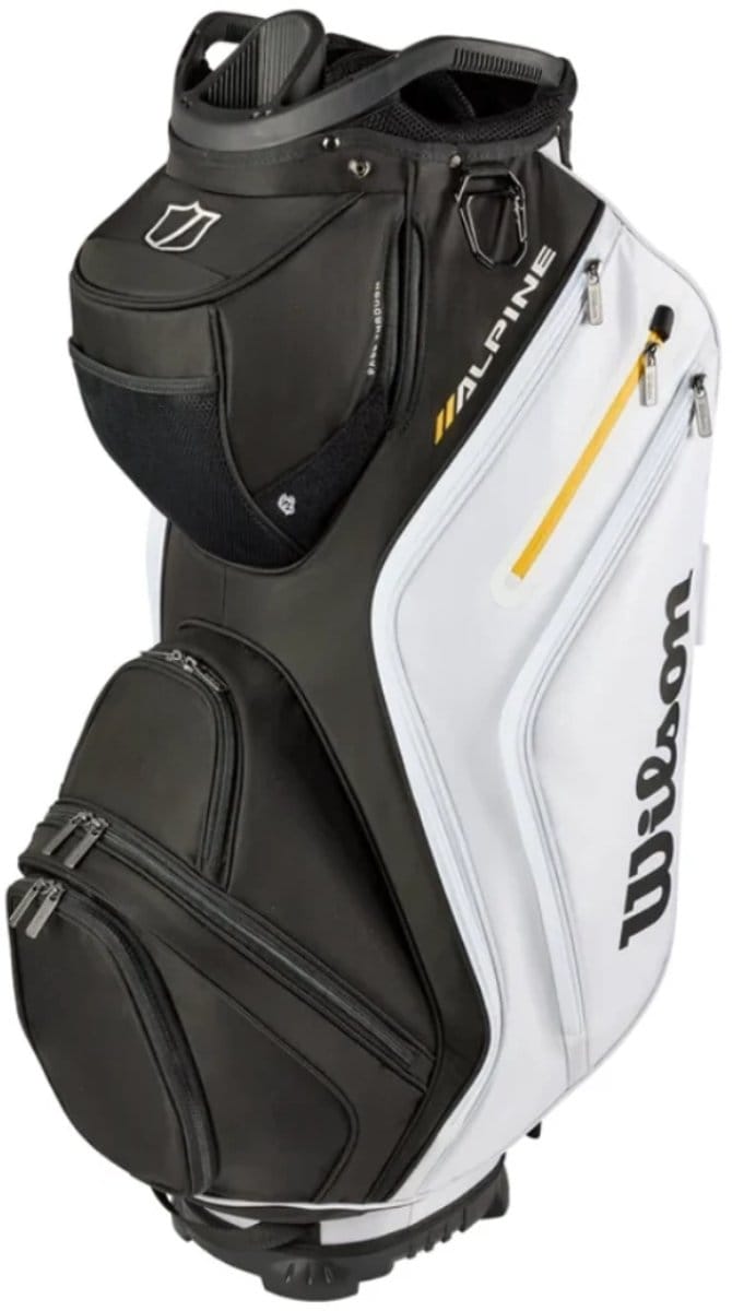 Wilson Alpine Cartbag 2026 - Zwart Wit Oranje