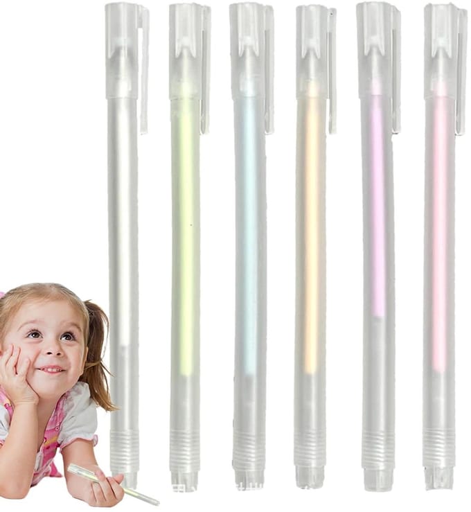 Kleurlijmpennen - Lijmrollers - Hobby Knutselen - Sneldrogend en Precisie - 6 Stuks - Multicolor