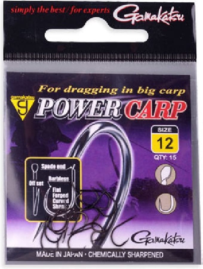 Gamakatsu Power Carp Flatted Eye Barbless #16