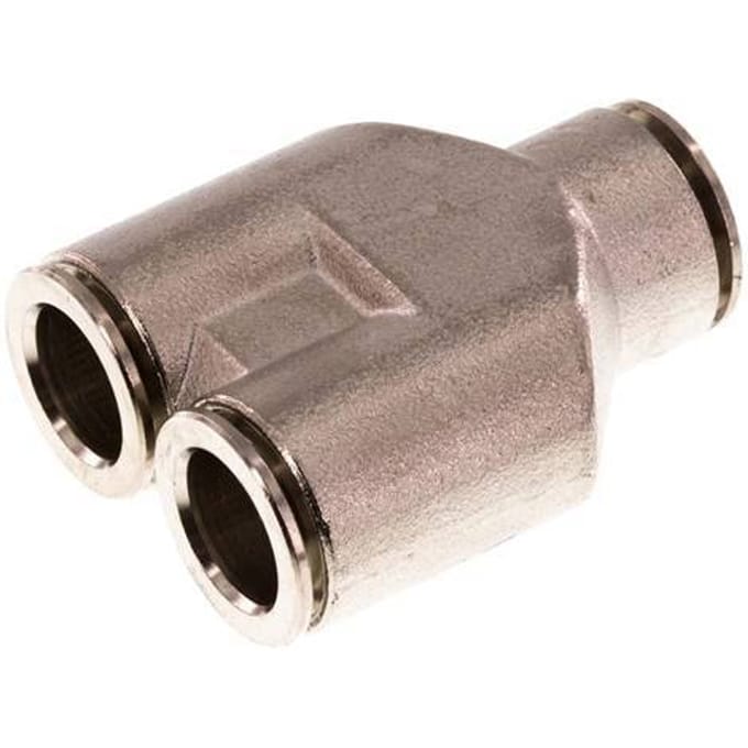 12mm Y-koppeling Messing Insteekfitting NBR