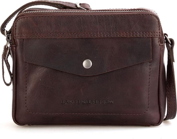 Leren Crossbodytas - Hawaii - Donkerbruin