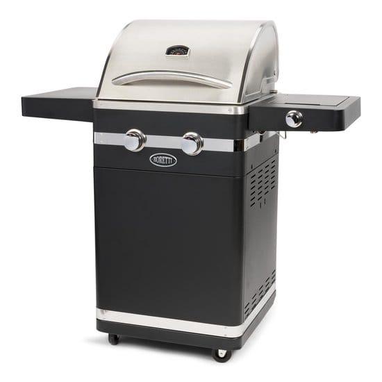 Boretti - Buitenkeuken - Bernini Nero - 2-branders - zwart - gas barbecue