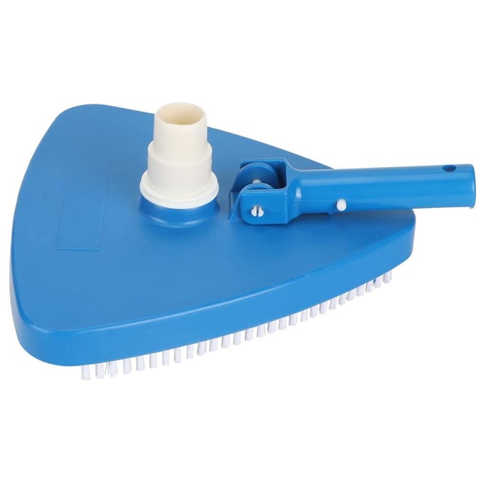 Tête d'aspirateur de piscine triangulaire lestée et portable, accessoire de nettoyage blue