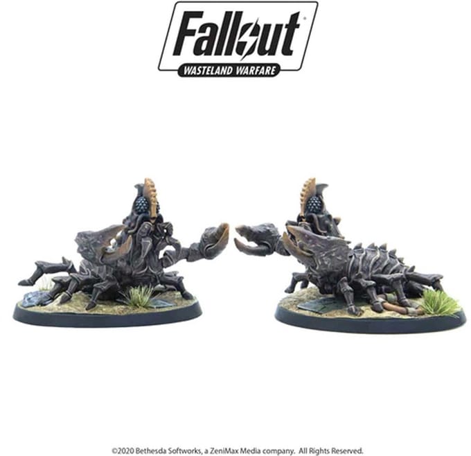 Fallout: Wasteland Warfare - Creatures: Mirelurk Hunters - Uitbreiding - Modiphius Entertainment - Ongeschilderd