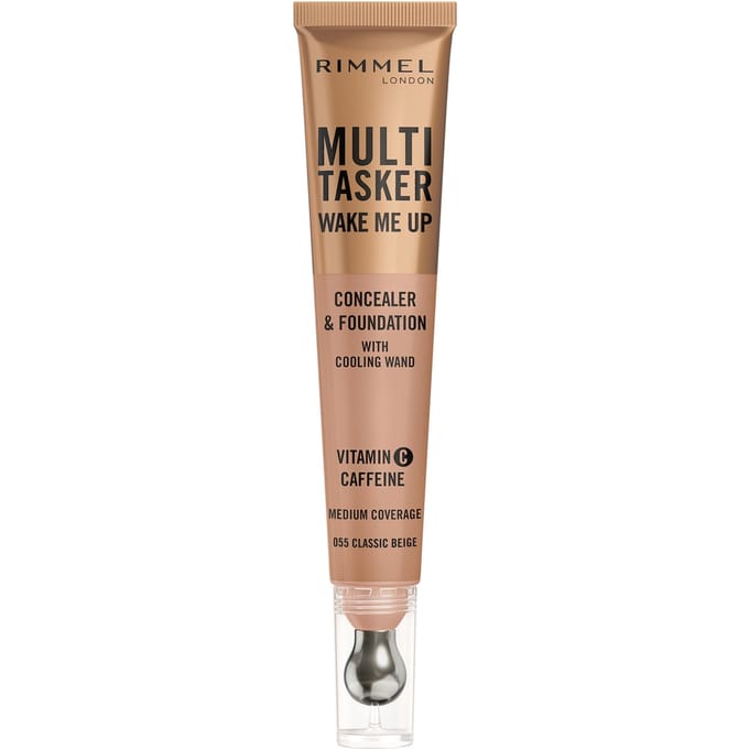 Rimmel Multi-Tasker Wake Me Up Foundation en Concealer 20 ml (Verschillende Tinten) - 055 Classic Beige