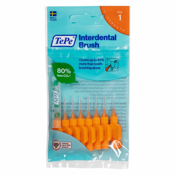 TePe - Interdentale Ragers Original 0,45 mm Oranje - 6 x 8 stuks - Voordeelverpakking