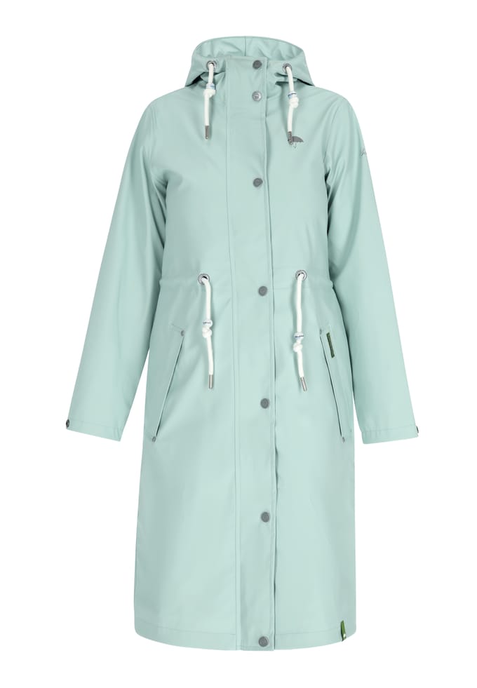 Schmuddelwedda Regenjas gemaakt van gerecycled polyester Dames pastel mint