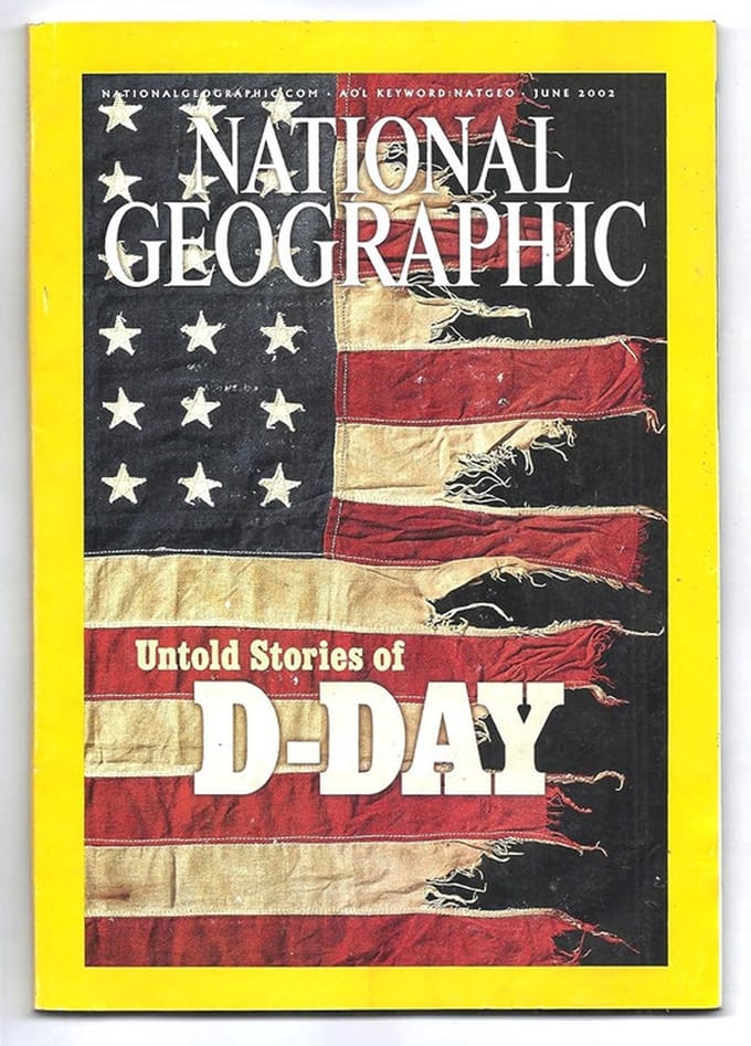 NATIONAL GEOGRAPHIC JUNI 2002 EDITIE ENGELS TIJDSCHRIFT (UNTOLD STORIES D-DAY)