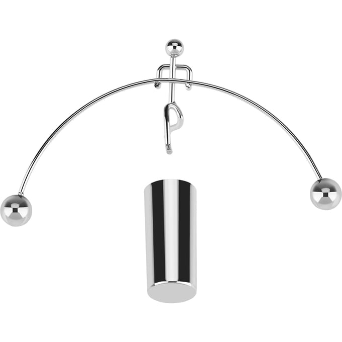 Mini Pendule de Newton Balle d'Équilibre Physique Science Classique Amusant Jouet de Bureau white