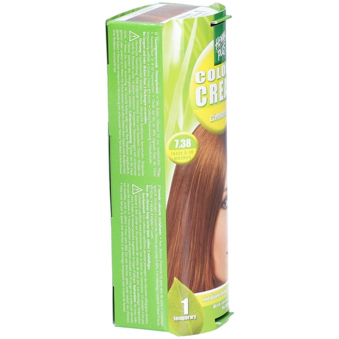 Hennaplus Colour Cream 7.38 Cinnamon - Haarverf