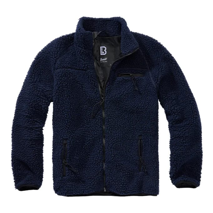 Brandit Teddyfleece Jacket Tussenseizoensjas navy M - Polyester - Basics
