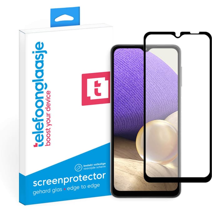 Samsung Galaxy A32 5G screenprotector gehard glas Edge to Edge