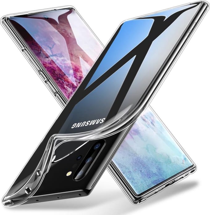 Soft Backcover Hoesje Geschikt voor: Samsung Galaxy Note 10 Plus - Silicone - Transparant