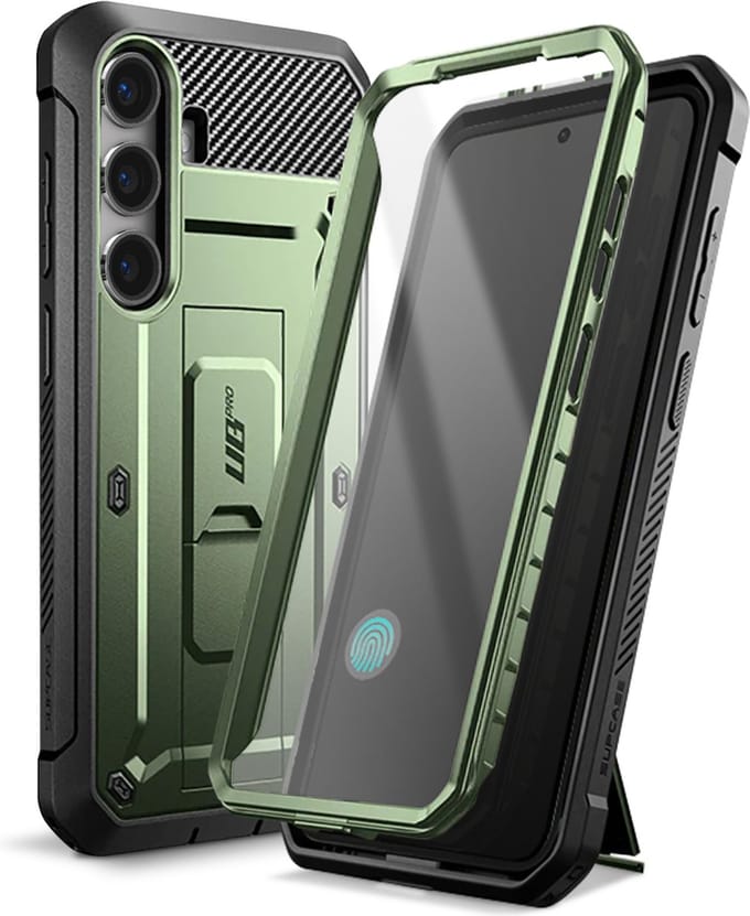 Supcase UB Pro hoesje geschikt voor Samsung Galaxy S24 Plus - Met en zonder screen protector - Groen