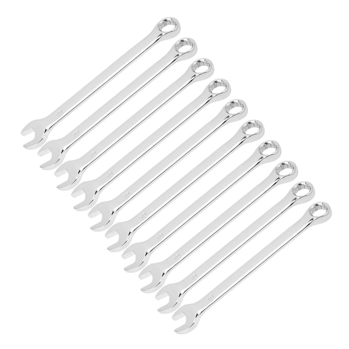 10 Stuks Steeksleutelset Open Einde Dubbel Doel Ratelend Handgereedschap Industriële Benodigdheden 10mm gray