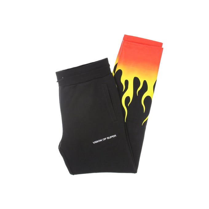 Lichtgewicht trainingspakbroek voor heren, rode Shaded Flames-broek